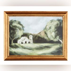 Elegant Landscape Painting with Gold Frame